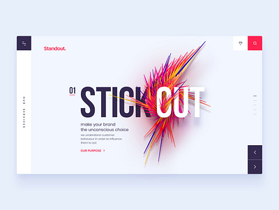 Standout Homepage branding design lettering logo ronen cohen type typography ui ux web website