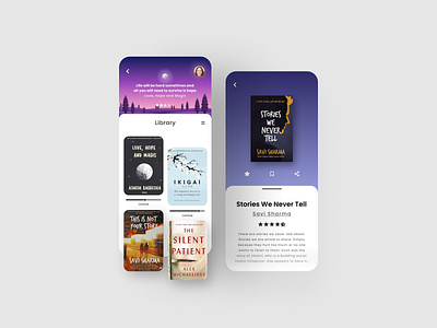 Mobile book reader app