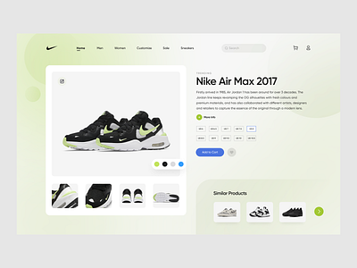 Nike UI Concept app application minimal mobile mobile app nike redesign ui ui concept uiux ux website