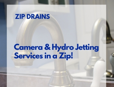 Call ZipDrains Hydro Jetting Plumbing Services for Drain Cleanin