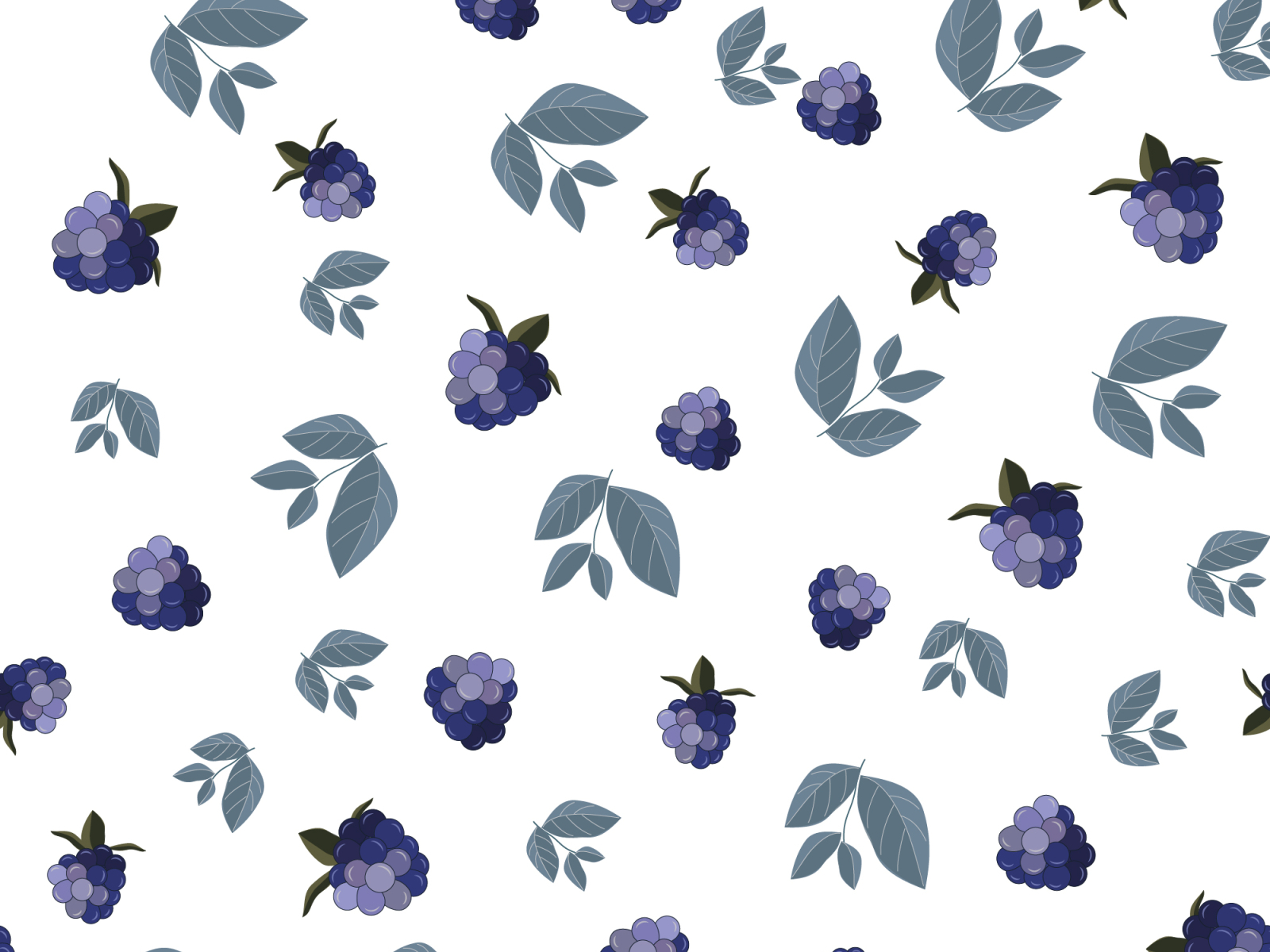 Summer Berries Pattern By Olga Koroleva On Dribbble