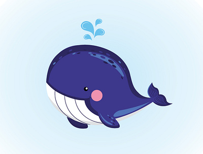 5/6 adobe illustrator animal art art entertainment artist blue cute design drawing fish graphic design illustration illustrator perfect colors perfect pixel sea vector vector illustration vectorart whale