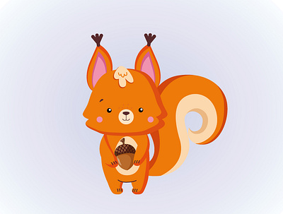 3/6 adobe illustrator animal art artillustration artist artwork character children illustration cute drawing graphic design illustration illustrator orange squirrel vector vector illustration vectorart