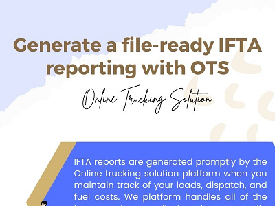 Generate a file-ready IFTA reporting with OTS