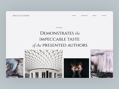 Minimal Website for Art Gallery