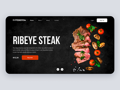 Website for meat restaurant (concept)