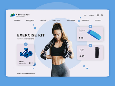 Fitness store website website