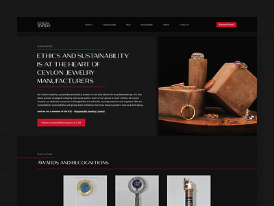 Ceylon Jewelry UI Design