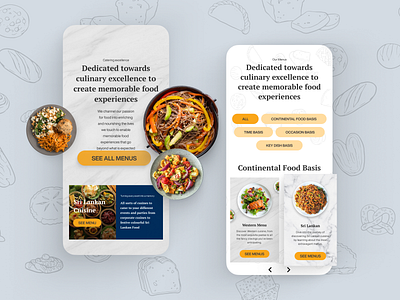 Restaurant App Design - Perera & Sons