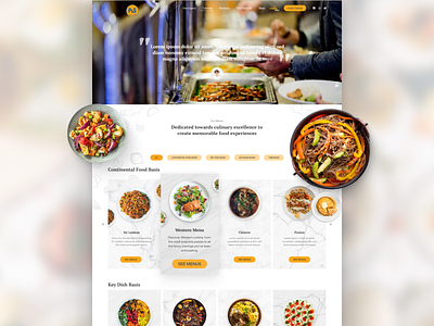 Restaurant Website Design UI - Perera & Sons branding design ui