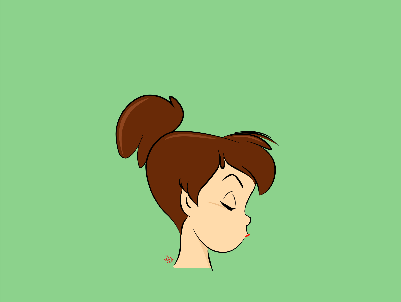 A cute angry girl by Sumit on Dribbble