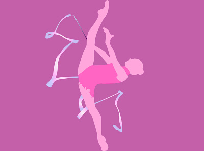 Vector images of rhythmic gymnasts design girl gymnast gymnastics illustration rhythmic gymnast rhythmic gymnast sport vector