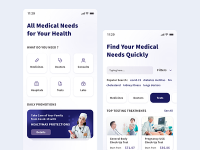 Medicine App app application design medicine medicine app product ui ui design ux web website