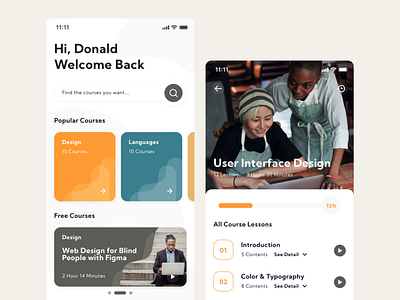 Online Learning App app application design learning learning app online product ui ui design ux website