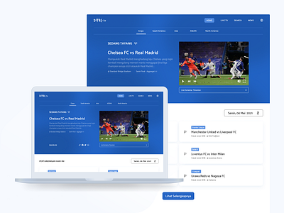 Football Live Streaming Website app design product ui ui design ux website