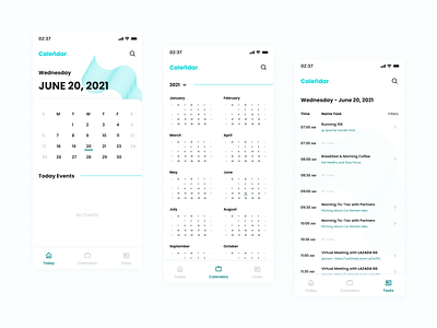 Caleñdar Task App app application calendar concept design designleague mobile product ui ui design ux