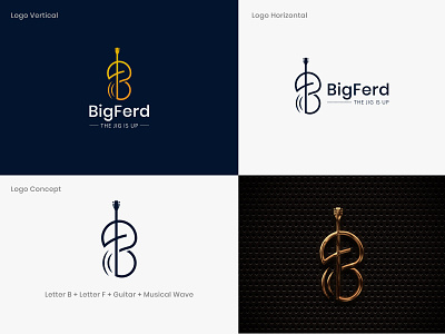 BigFerd Logo Design band branding creative design dj guitar illustration logo logo inspirations minimal music musical party logo song tiktok vector volume