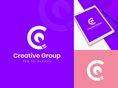 Creative Group logo branding cg letter creative creative work creators dribbble folio graphic design great logo logo inspirations minimal minimalist modern pen pencil vector weekends yearly design