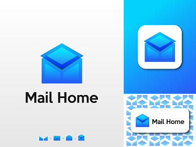 Mail Home Logo Concept 2022 brand identity branding color creative design dribbble fly gradient home logo inspirations logo mark mail mailing mark minimal professional sent shape vector