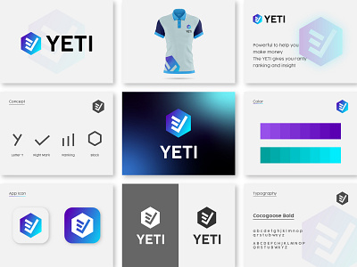 YETI Logo Concept blockchain branding cool creative crypto design dribbble logo logo concept logo inspirations logo mark mark minimal nft portfolio ranking tech technology vector y letter