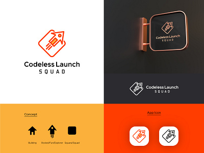 Rocket Home Logo animation branding color creative design dribbble graphic design home inspiration logo logo inspirations mark minimal motion graphics project rocket simple square vector