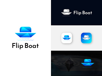 Flip Boat Logo Design best logos boat brand identity branding colorful concept creative dribbble flip folio logo ideas logo inspirations logo mark memorable minimal project sea vector water