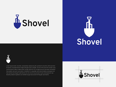 Shovel Real Estate Logo Design abstract mark behance branding building creative dribbble home letter logo logo folio logo identity logo inspirations logo mark minimal modern pictorial real estate resort selling shovel vector