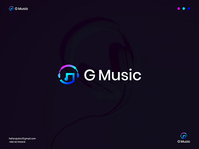 G Letter and Music Icon Logo Design apps branding button colorful creative ear phone g letter gradient graphic design head phone icon letter logo logo inspirations mark minimal modern music play song vector