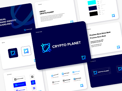 Brand Guidelines Design for Crypto Planet | Crypto Exchange brand guidelines brand identity branding coin colorful creative crypto cryptocurrency currency dribbble folio logo design logo for sale logo inspirations minimal modern planet tech technology vector