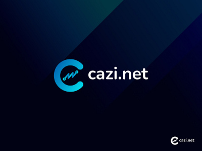 Cazi.Net Logo Design behance brand identity branding c letter logo creative dribbble gradient logo inspirations logo mark minimal modern logo net network tech technology top logo vector