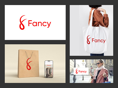 Fancy Modern F Letter Clothing Brand Logo