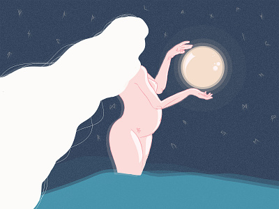 pregnancy abstract flat kit8 moon mother mothersday pregnancy pregnant vector witch woman