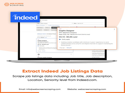 Extract Indeed Job Listings Data australia bigdata canada datacrawling dataextraction indeedscraper webscraping