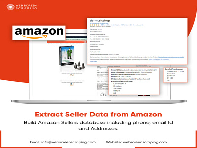 Extract Seller Data from Amazon amazon amazon data scraper amazon seller scraping australia bigdata canada data datacrawling dataextraction webscraping