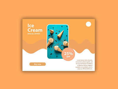 Branding for Ice Cream Ad app branding design minimal ui web