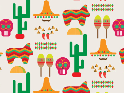 Making Patterns Makes Me Happy - #5 colors graphic design mexican pattern patterns