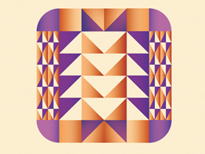 Typografic Porto ana geometric gradient o orange pattern porto portugal purple triangle type types typografic
