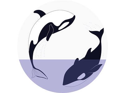 whale sea whale whale logo whales yinyang