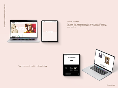 Astros boutique Homepage design ecommerce fashion shopping store ui web design webdesign website website design
