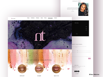 NT Cosmetics Landing Page