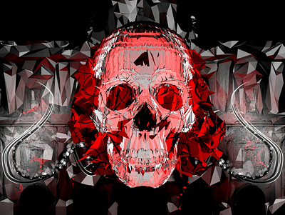 Skull motion design projection mapping vj loop