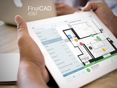 FinalCAD iOS7 rework @2x app colour concept creative design glyph icon idea ios7 ipad suggestion white