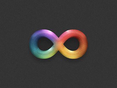 Infinity @2x brand colour concept design flat glass icon infinity logo texture