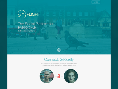 Flight @2x button clean design flat homepage layout minimal responsive text web