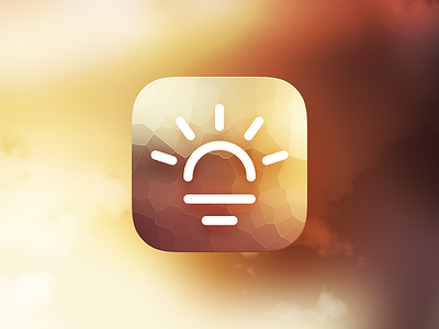 Heatwave iOS icon @2x app concept design flat heat icon ios sun weather
