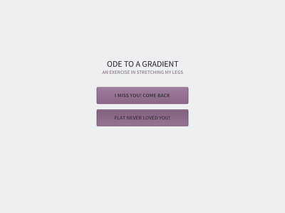 Ode to a Gradient button flat gradient ui