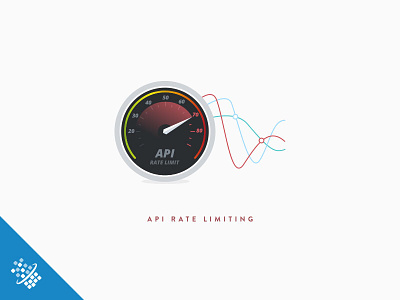 API Rate Limiting @2x api bot chart design distil networks illustration speed web