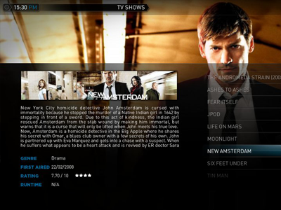 Mediastream Wide Banner black centre dark font interface mac media plex text ui xbmc