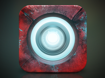 Iron Man android arc avengers cartoon comic glow icon ios iron ironman man marvel metal reactor red