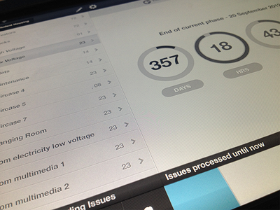 FinalCAD Project Completion app clock countdown ios ipad list progress texture time ui vector